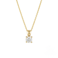 wholesale S925 Sterling Silver Ins Style Simple Daily Matching Pendant Necklace For Women,-Gold-April 925 Silver