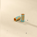 wholesale 925 Sterling Silver Gold Plated Ancient Method Enamel Nana Through-Bent Tube Spacer Beads Spacer Pieces DIY Accessories for Bracelet Necklace-0-5