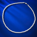 wholesale S925 Silver Large 8mm Strongly Lustrous Round Pearl Vintage French-style Collarbone Necklace Fashion Wholesale-0-2