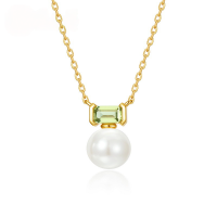 wholesale S925 sterling silver new Korean and Japanese style freshwater pearl pendant fashionable jewelry collarbone chain elegant and sophisticated-Freshwater Pearls>925 Silver