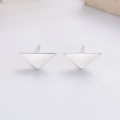 wholesale S925 Sterling Silver Geometric Minimalist Triangle Stud Earrings, INS Fashion Versatile Commuter Style for Women-0-5