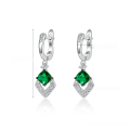 wholesale S925 silver jewelry set, retro high-end earrings, luxury emerald necklace for women, popular cross-border wholesale accessories-0-10