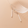 wholesale Metal: S925 Silver Summer minimalist single stick earrings long straight bar line women's Korean style ear accessories G9879-0-3