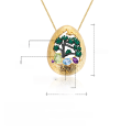 wholesale S925 Silver Designer High-End Style Natural Gemstone Pendant with Natural Wind Design-0-0