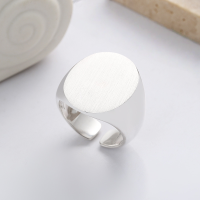 wholesale S925 silver fashion retro minimalist geometric unisex creative versatile design open ring-YFJ989/approx. 8.1g>Adjustable opening