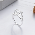 wholesale S925 Sterling Silver Korean Dongdaemun Multi-Layer Twisted Crossover Open Ring Creative Personality Index Finger Ring for Women-0-1