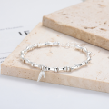 wholesale S925 Sterling Silver Fashion Korean Japanese Ins Minimalist Natural Bamboo Leaf Trendy Versatile Bracelet for Women-0-0