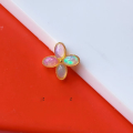 wholesale S925 Gold-Plated Silver with Inlaid Natural Opal DIY Bracelet Necklace Accessory Pendant Original Jewelry-0-14