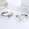 wholesale S925 metal CD letter fashion trend ring daily Korean Dongdaemun personality retro simple design high-end-0-1