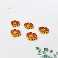 wholesale S925 Gold Plated Enamel Oil-Drop Ruyi Lotus Koi Fortuna Pouch Accessory Bracelet Necklace String Decor DIY Semi-Finished Product-0-5