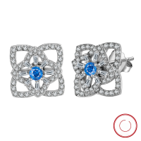 wholesale 925 Silver New Style Inlaid with 8A Ultra-Sparkling Zircon Cross Pendant Earrings for Women, Niche Design Wholesale-Platinum, rotatable, approximately 6.35g 925 silver