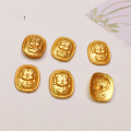 wholesale S925 silver gold-plated patch Five Dzi Garuda accessories bracelet necklace bead jewelry DIY components-0-7