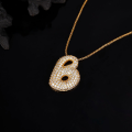 wholesale 925 Silver Moissanite 26 Letters European and American Hip Hop Bubble Pendant, Full Diamond Fashion Hollow Design Cross-Border Wholesale-0-6