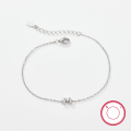 wholesale 925 Sterling Silver 26 Letters Zircon Inlaid Minimalist Luxury High-End Ins Style Cross-Border Best-Selling Jewelry Bracelet-0-20