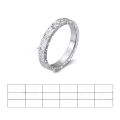 wholesale S925 Sterling Silver Tiktok Same Style Galaxy Shining Scale Ring Crushed Ice Hammered Texture Ring Wholesale-0-5