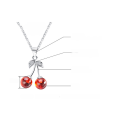 wholesale S925 Sterling Silver Cloud-Pull Jewelry Pomegranate Cherry Fruit Ornaments Direct from Manufacturer Wholesale-0-1