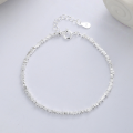 wholesale 925 Sterling Silver 2-3 Qian Necklace and Bracelet Set, Sweet and Sparkling Trendy Design, Versatile Accessories-0-1