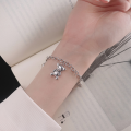 wholesale S925 Sterling Silver Multi-Element Accessories Cartoon Bear Bracelet Cute Minimalist Niche Versatile Women's Hand Jewelry-0-3