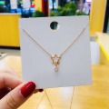 wholesale S925 Sterling Silver Hollow-out Star Companion Necklace, Fashion Minimalist Niche Design Versatile Star Collarbone Chain Accessory-0-1