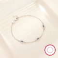 wholesale 925 Sterling Silver Demonic Eye Bracelet with Zirconia, Niche Luxury High-End European and American Wholesale Jewelry-0-3