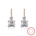 wholesale S925 sterling silver gold-plated ultra-sparkling zirconia drop earrings, manufacturer wholesale-0-116