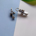 wholesale S925 Silver Antiqued Cross Through-hole Pendant Chrome Hearts Dreamcatcher Pendant DIY Beading Bracelet Necklace Silver Accessories-0-10