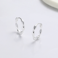 wholesale S925 Sterling Silver Rice Grain Olive Bead Ear Clasp, Minimalist Ins Elegant Exquisite Light Luxury Earrings for Women-106R/approx. 1.9g 925 silver