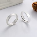 wholesale S925 Silver Minimalist Ins-style Brushed and Polished Plain Open Ring for Daily Commuting-0-1