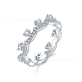 wholesale S925 Silver Moissanite Crown Fashion Women's Ring, Cross-Border E-Commerce Bestseller New Product Direct Supply from Manufacturer-0-6