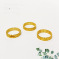 wholesale S925 silver gold-plated running rings turquoise and southern red agate Tang-pattern diamond-inlaid accessories bracelet necklace string ornaments DIY handmade spacer beads-0-4