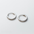 wholesale 925 Sterling Silver Minimalist Smooth Hoop Earrings Unisex Cool Style M04015-0-8