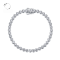 wholesale S925 silver jewelry new trendy minimalist lightweight luxury high-carbon diamond full diamond bracelet for fashion-forward individuals-0-0