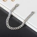 wholesale 925 Sterling Silver Men's Cuban Chain Bracelet, Ins Hip-Hop Trendy Thick Rope Chain Bold Accessory Gift for Boyfriend-0-7