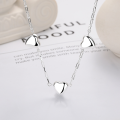 wholesale S925 Sterling Silver Plated Love Pendant Necklace, Small and Exquisite Korean Style Layering Collarbone Chain, Accessory Choker from Haifeng, Guangdong-0-0
