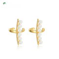 wholesale S925 Sterling Silver New Japanese Korean Style Minimalist Shell Pearl Ear Clip Earrings for Women, Niche Design Wholesale from Manufacturer-0-0