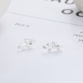 wholesale S925 Sterling Silver Korean Style Sweet Irregular Bow-shaped Stud Earrings Ins Creative Design-0-2