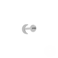 wholesale S925 Sterling Silver 18g Flat Head Push-pin Cartilage Ear Stud, Popular In Europe And America For Ear Piercing-Single platinum #6