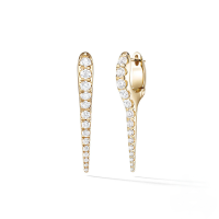 wholesale S925 Sterling Silver Punk Style Spike Studded With Crystals And Pearl Ear Cuff Earrings For Women-Gold#5 925 silver