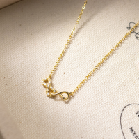 wholesale S925 Silver Nalan Fresh Sweet Ins Style Small Design Exquisite Diamond-Inlaid Interlocking 8 Necklace Y01956-S925 silver necklace silver 925 silver