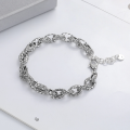 wholesale S925 Sterling Silver Street Punk Style Bold Heavy Duty Wide Chain Bracelet Retro Hollow-Out Creative Jewelry-0-0