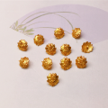 wholesale Gold-plated S925 Silver Nine-Tailed Fox Coin Charm Beads Bracelet Necklace Accessories DIY Components-0-4