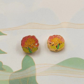 wholesale S925 silver gold-plated enamel zodiac flower hole beads accessories DIY Chinese-style floral piercing spacer jewelry-0-13