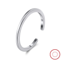 wholesale S925 Sterling Silver Classic Adjustable Open Ring Minimalist Gold Plated Ring Factory Direct Wholesale-0-2