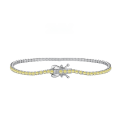 wholesale S925 Sterling Silver 2MM Single Row Tennis Bracelet with Full Zirconia Inlaid for a Premium Feel, Available for Wholesale and Ready to Ship-0-18