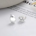 wholesale S925 Sterling Silver Geometric Oval Teardrop Earrings, Simple and Stylish Commuter Light Luxury Versatile Women's Earrings-0-2