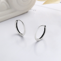 wholesale S925 Sterling Silver Korean-style English Thin Hoop Geometric Trendy Unisex Ear Cuff Earrings for Men and Women-0-0