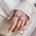 wholesale S925 Sterling Silver Retro Six-Character Mantra Font Ring Ethnic National Style Design Versatile Couple Ring-0-3