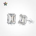 wholesale S925 Sterling Silver French-style Women's Small Stud Earrings, Minimalist Advanced Sense Ear Cartilage Stud, Fashionable Zircon Silver-Pin Earrings-0-0