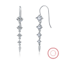 wholesale S925 Sterling Silver Diamond Earrings, Classic Elegant Fashion Banquet, Cross-Border Direct from Manufacturer-0-0