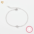 wholesale 925 Sterling Silver 26 Letters Zircon Inlaid Minimalist Luxury High-End Ins Style Cross-Border Best-Selling Jewelry Bracelet-0-24